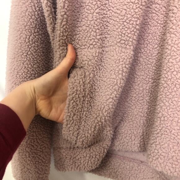 Old Navy Blush Pink Pullover Teddy Bear Sweater Womens M Fuzzy Cozy Warm - Picture 2 of 8